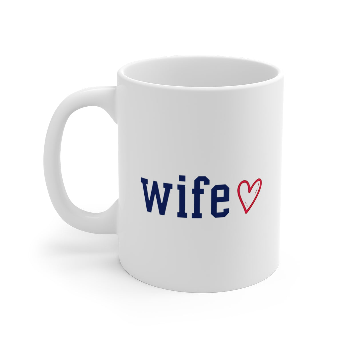 left view of the mug