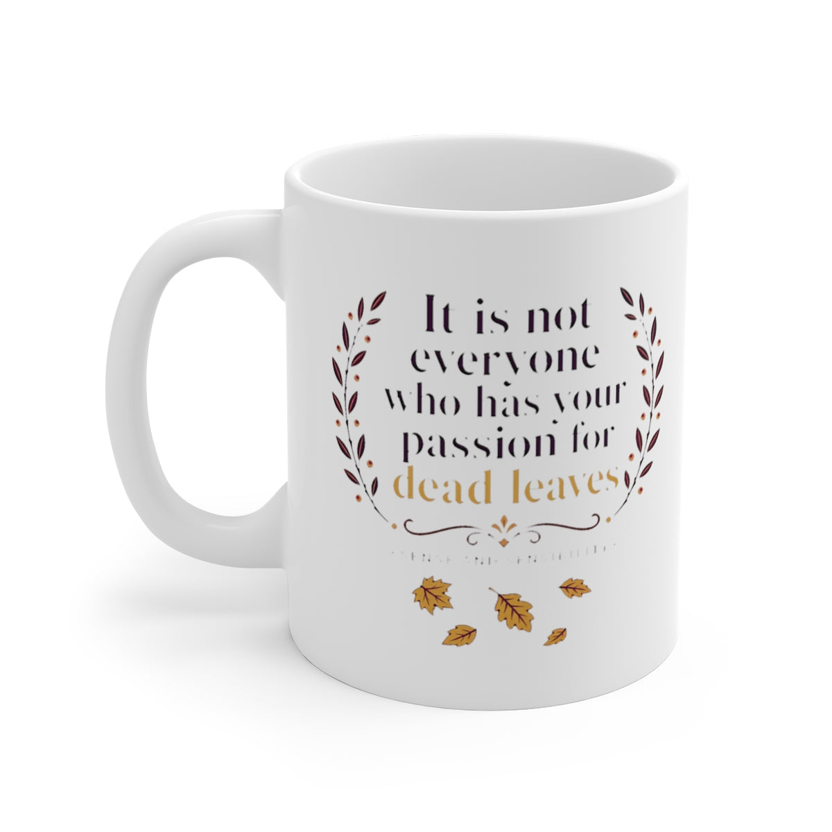 left view of the mug