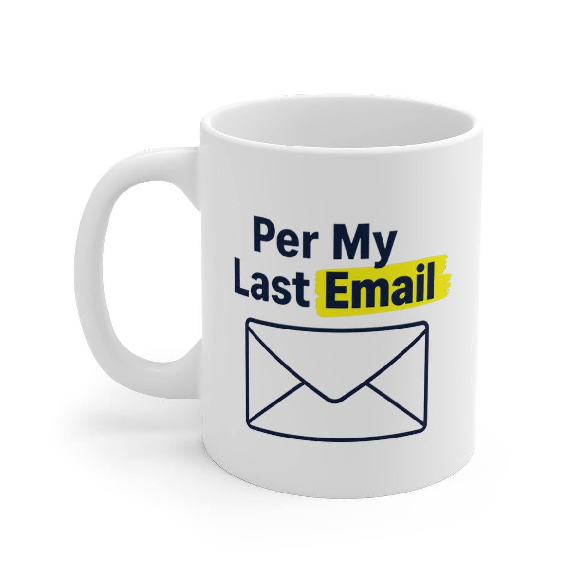 left view of the mug
