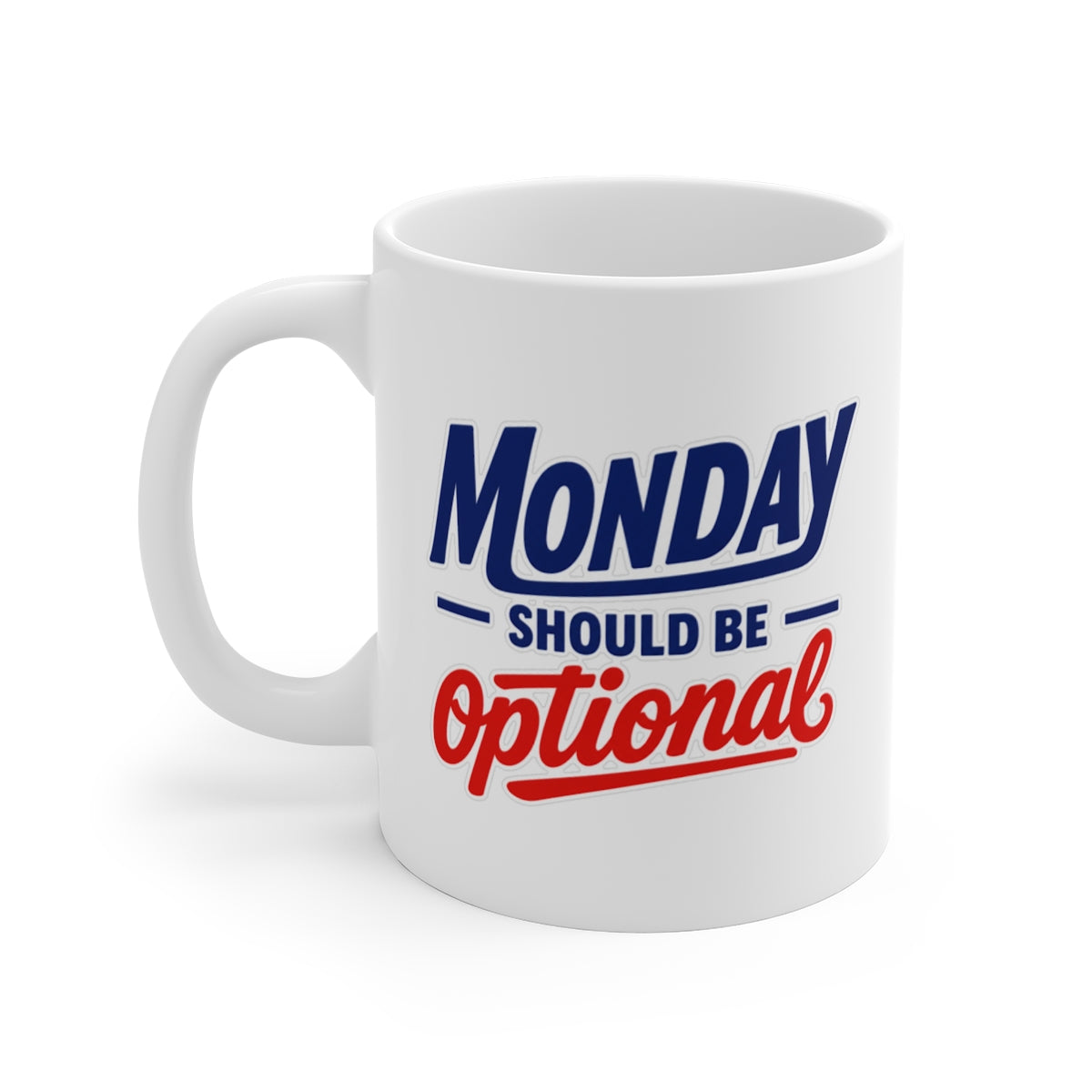 left view of the mug