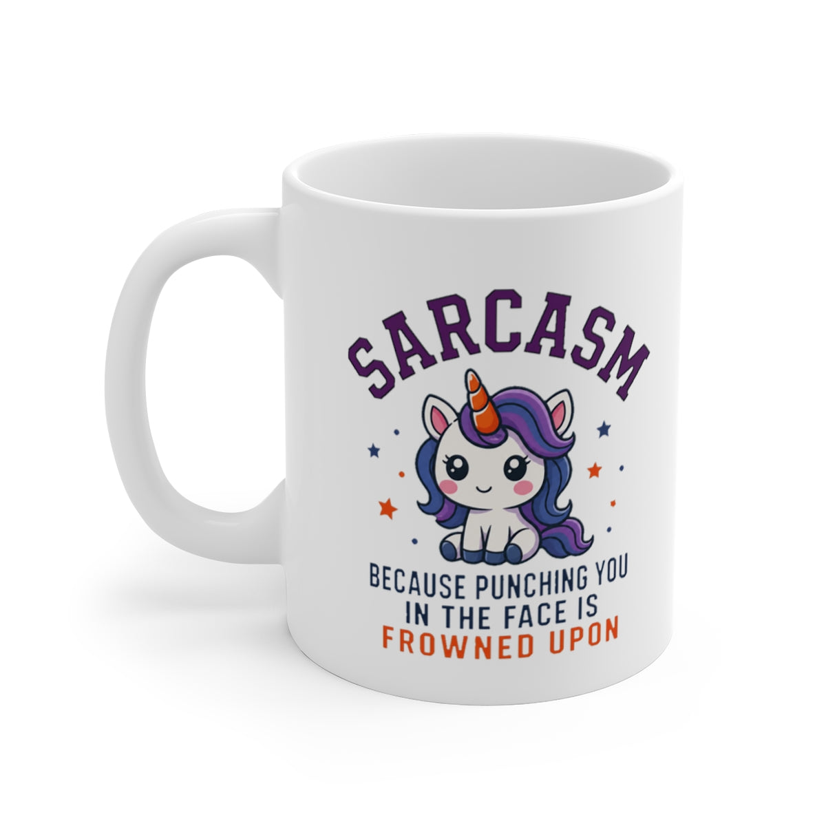 left view of the mug