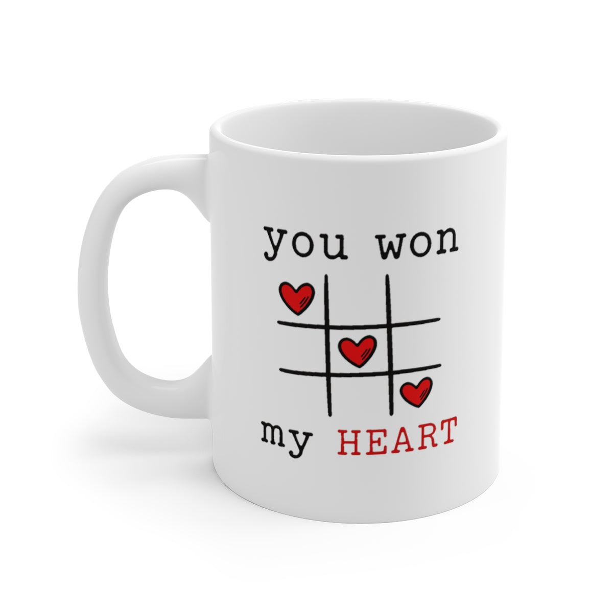 left view of the mug