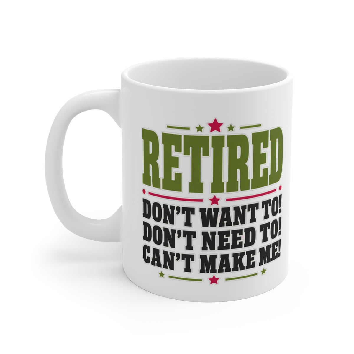 left view of the mug