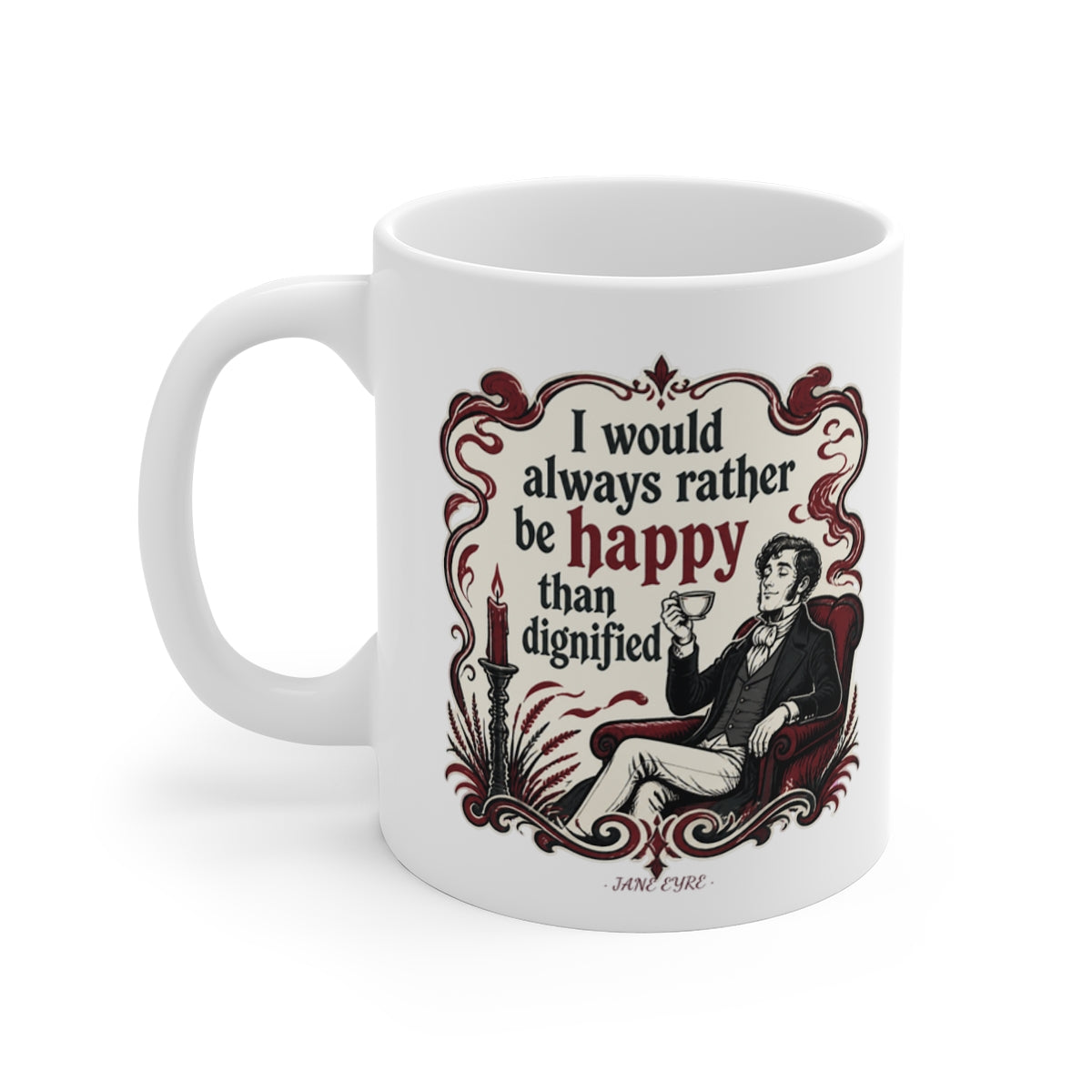 left view of the mug
