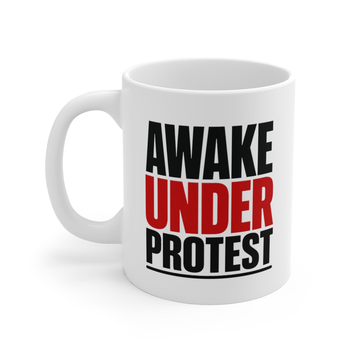 left view of the mug