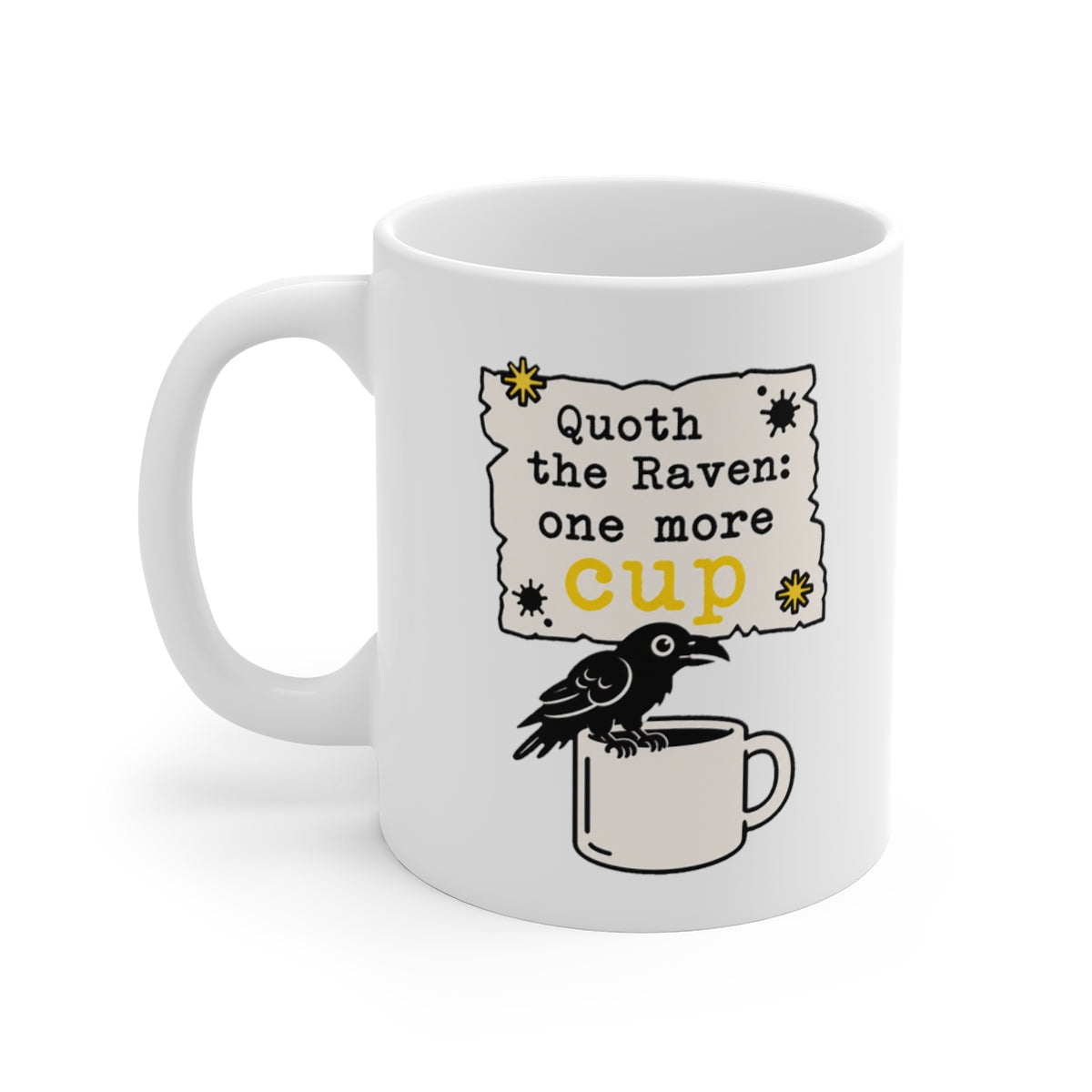 left view of the mug