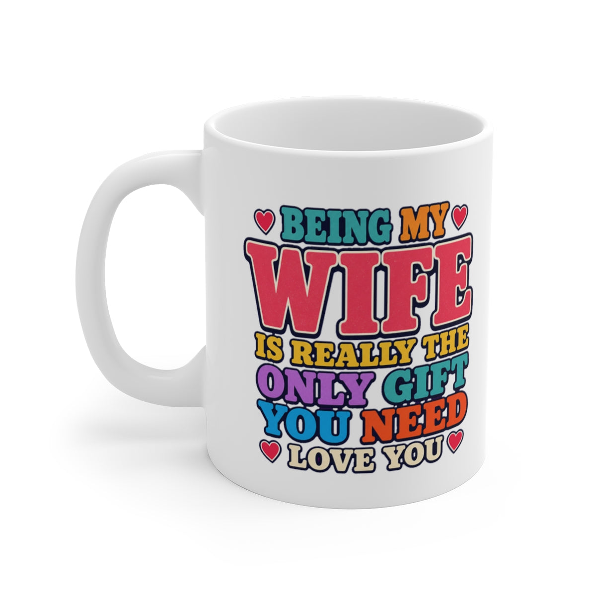 left view of the mug