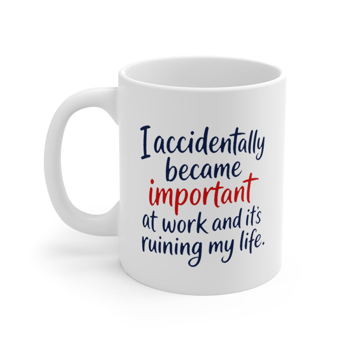left view of the mug