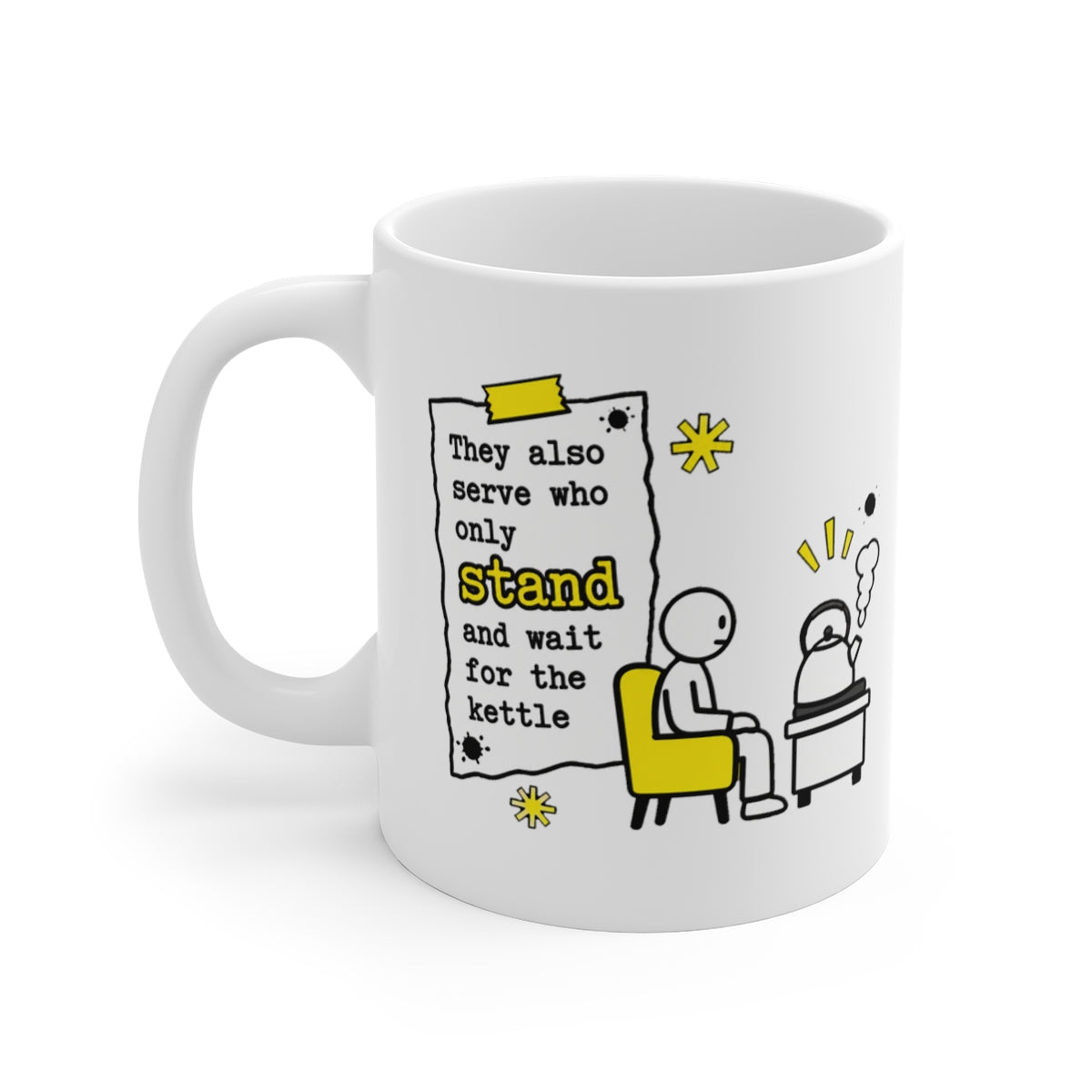 left view of the mug