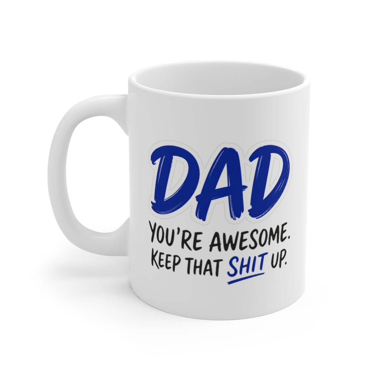 left view of the mug