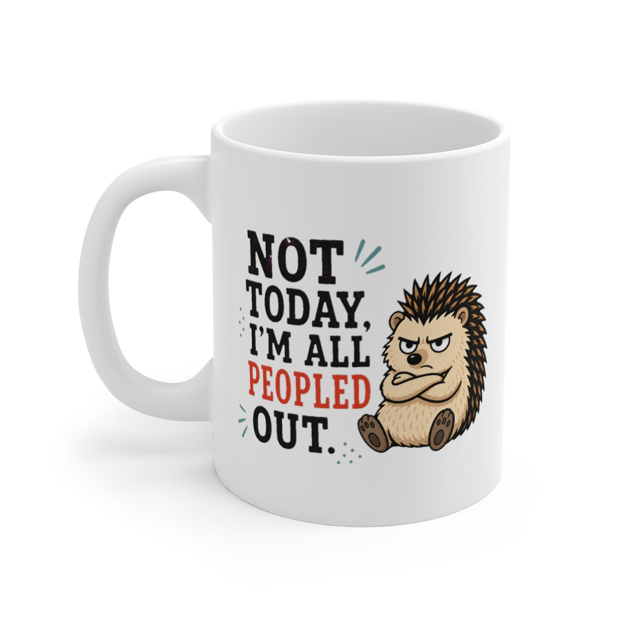 left view of the mug