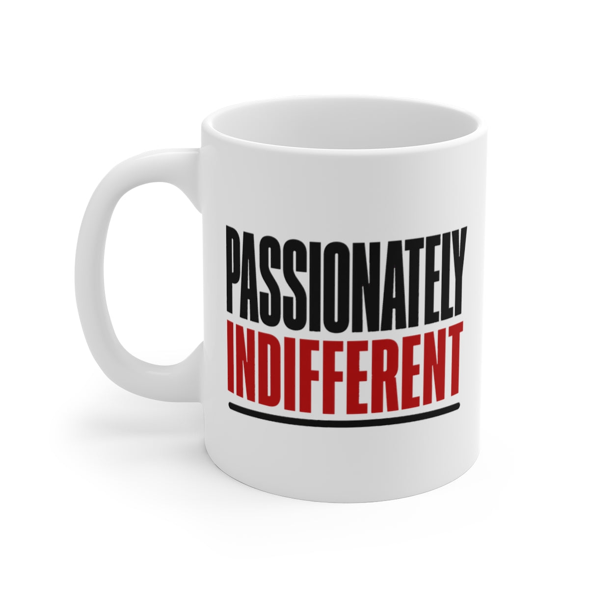 left view of the mug