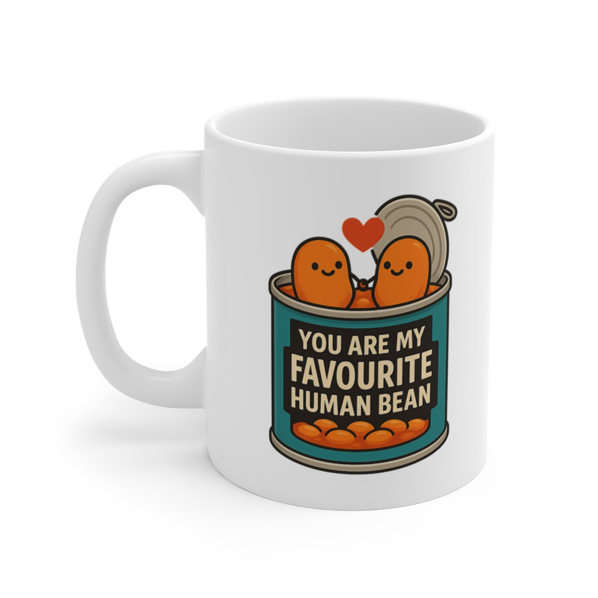 left view of the mug