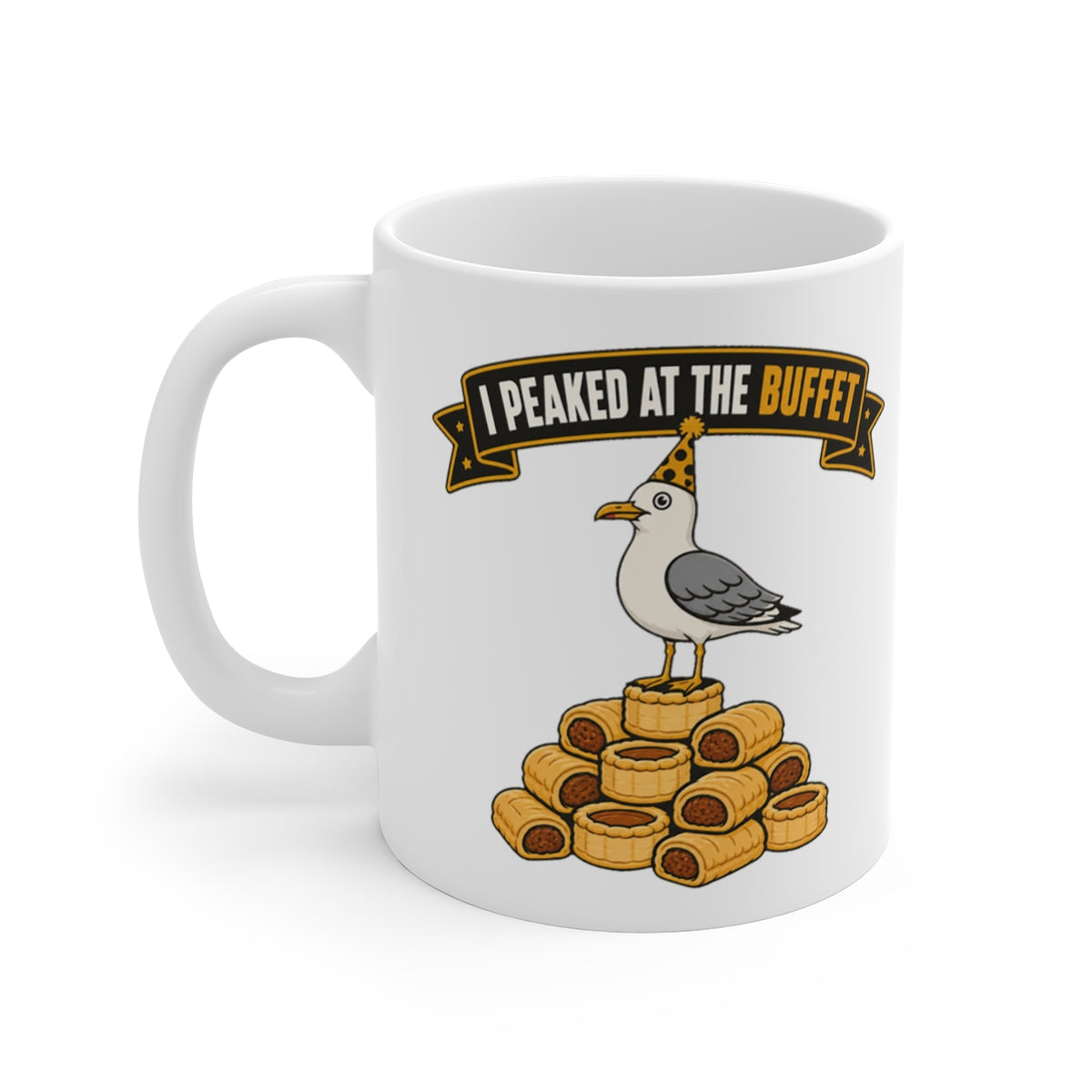 left view of the mug