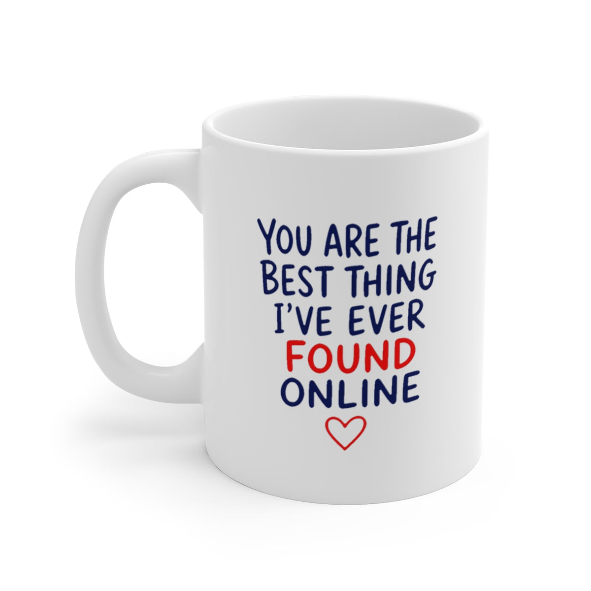 left view of the mug