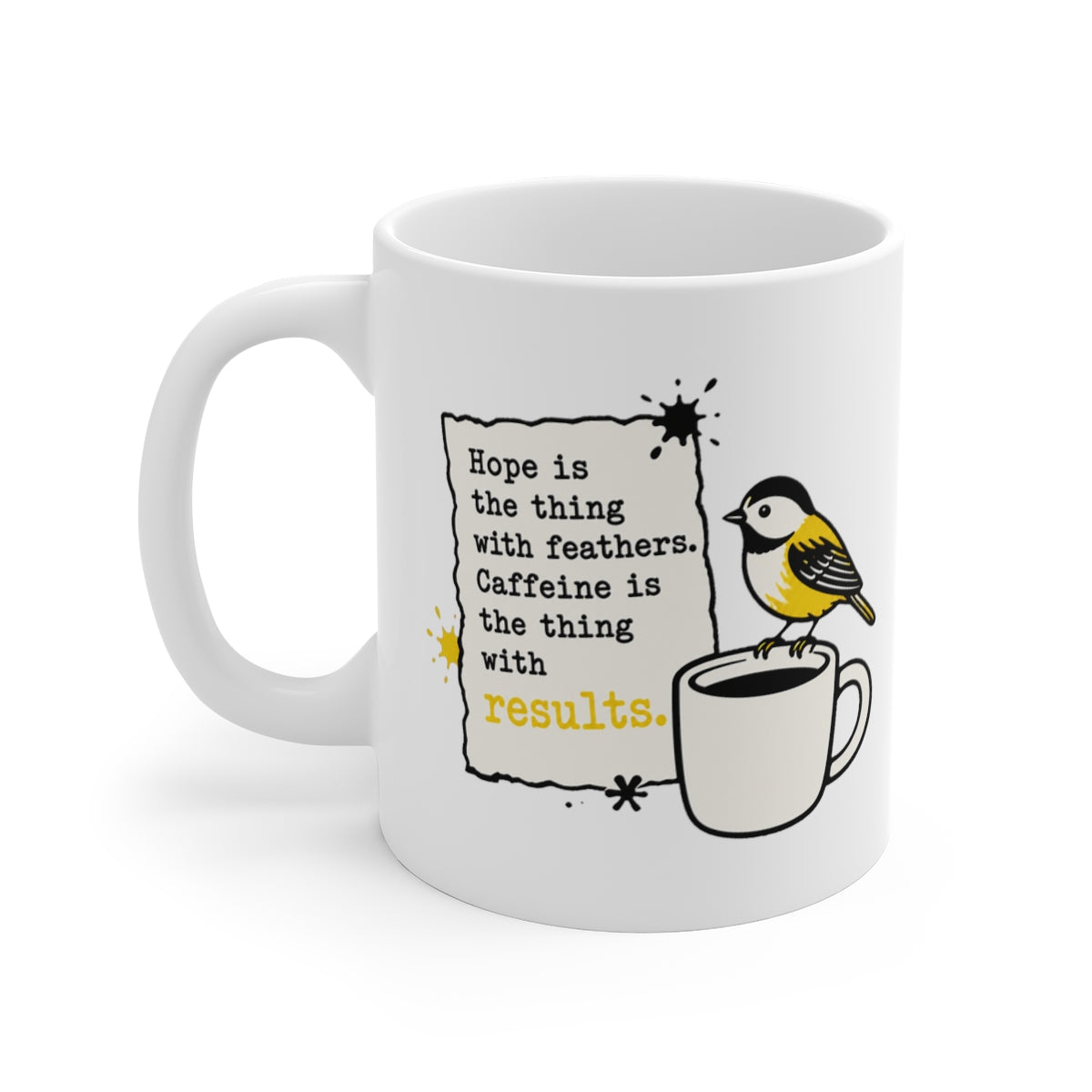 left view of the mug