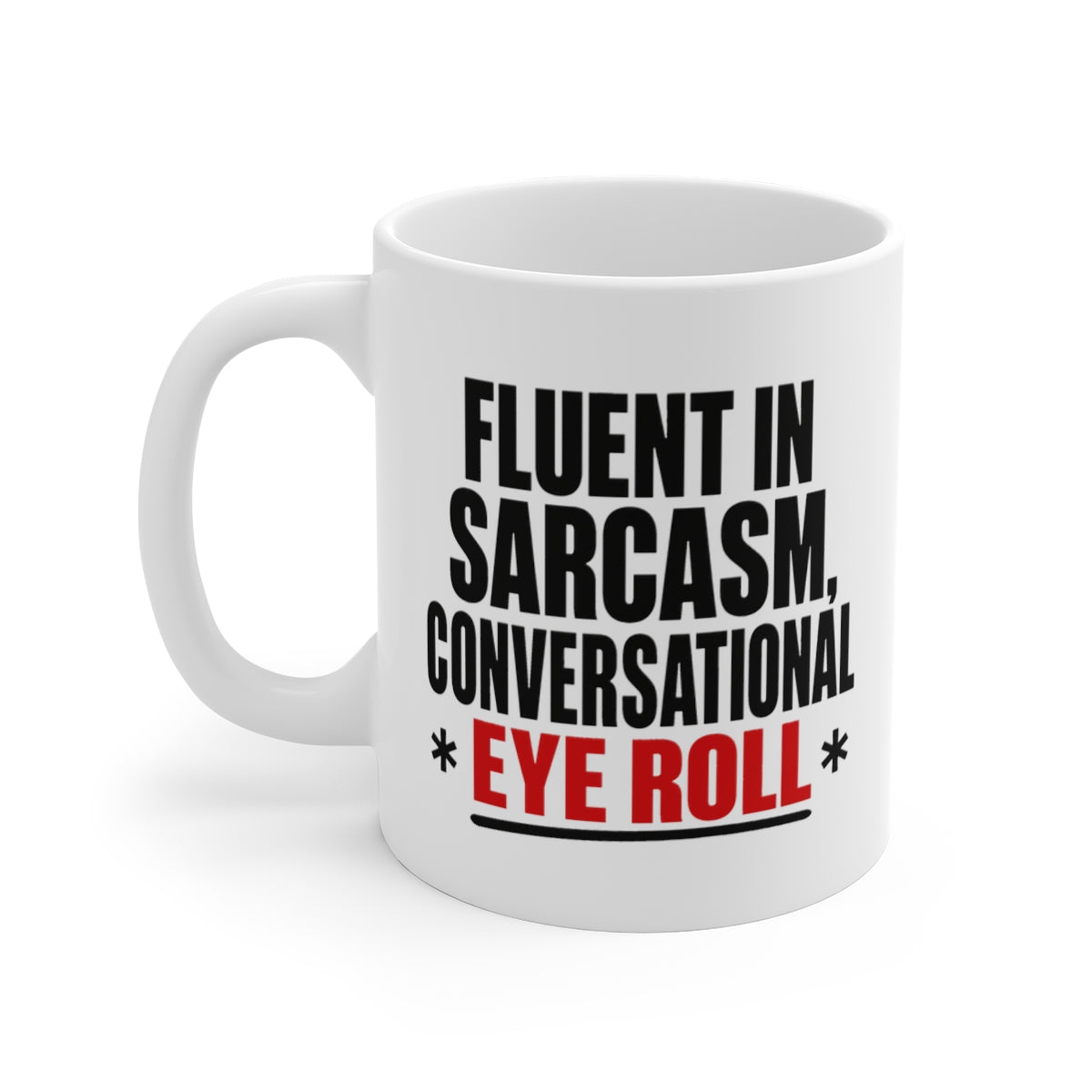 left view of the mug