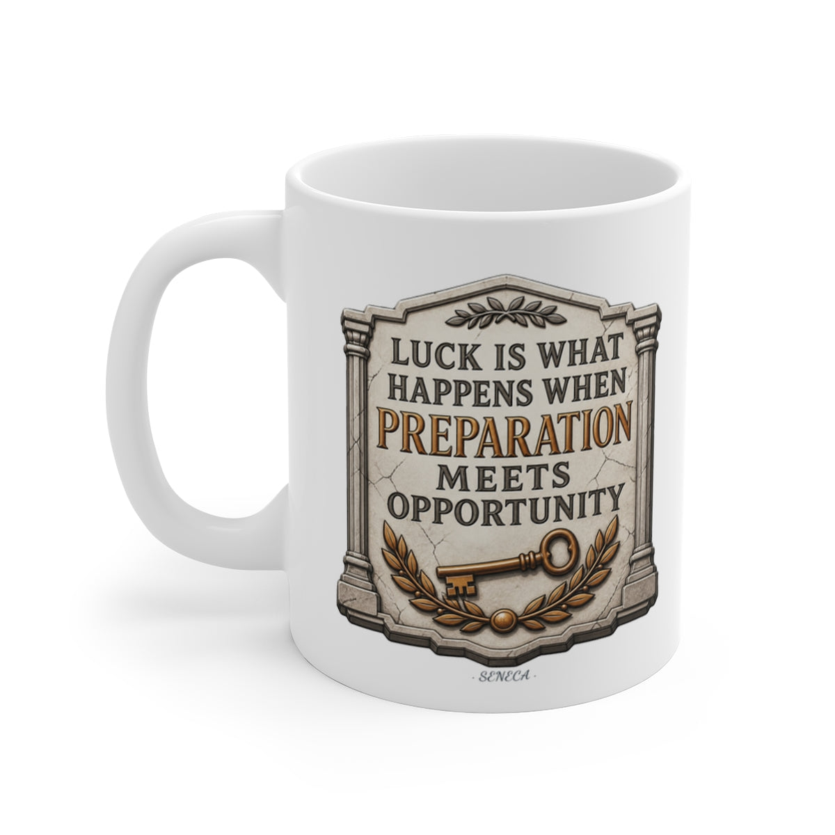 left view of the mug