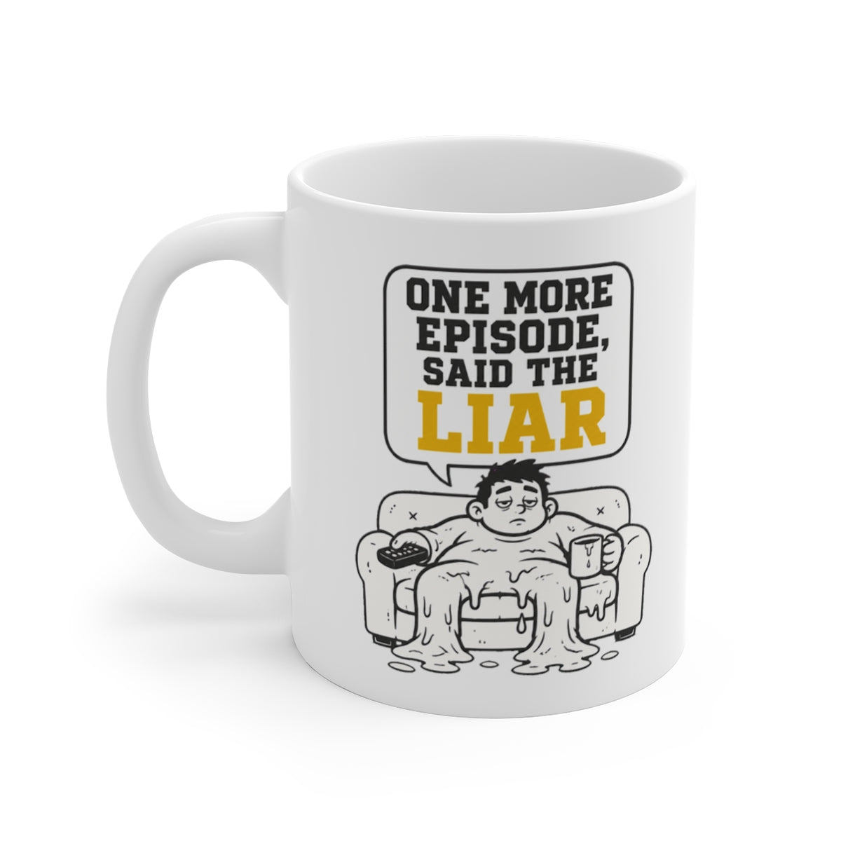 left view of the mug