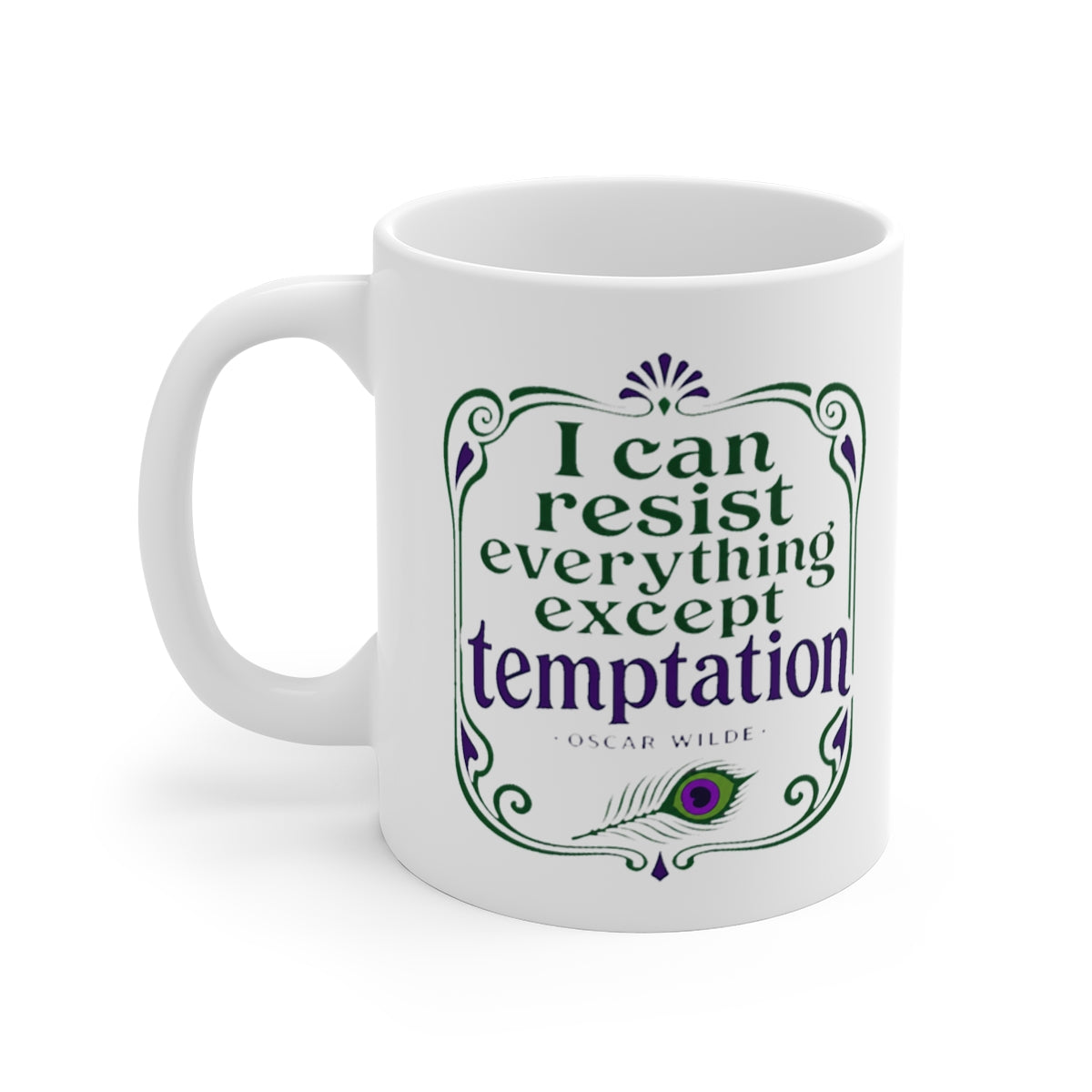 left view of the mug