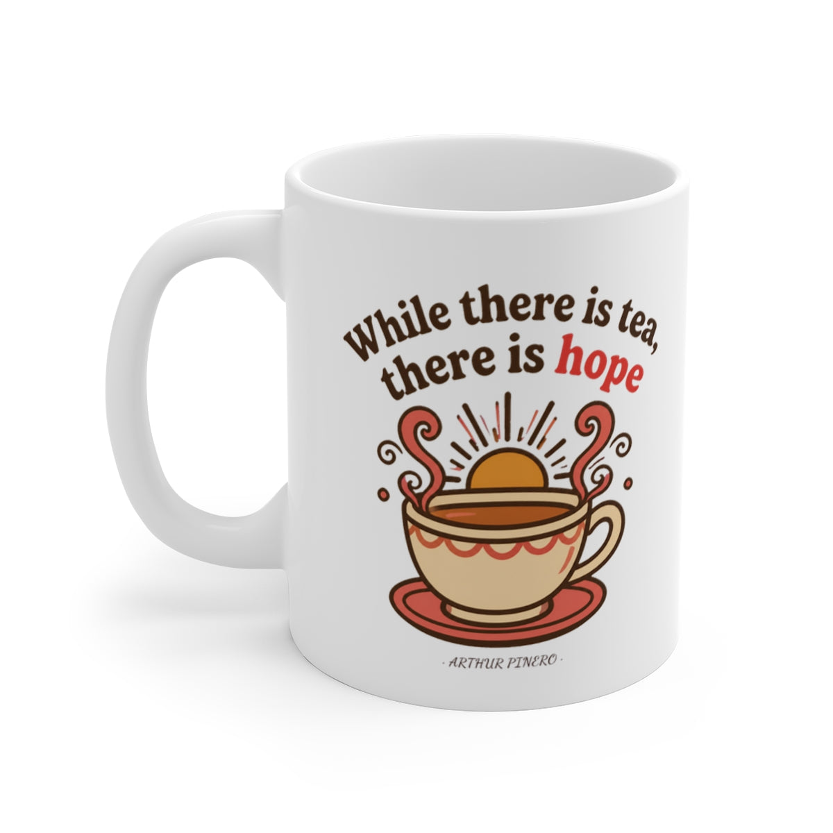 left view of the mug