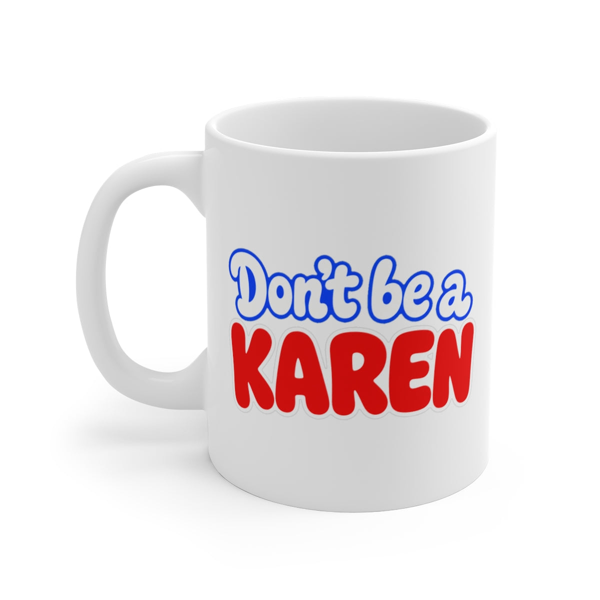 left view of the mug