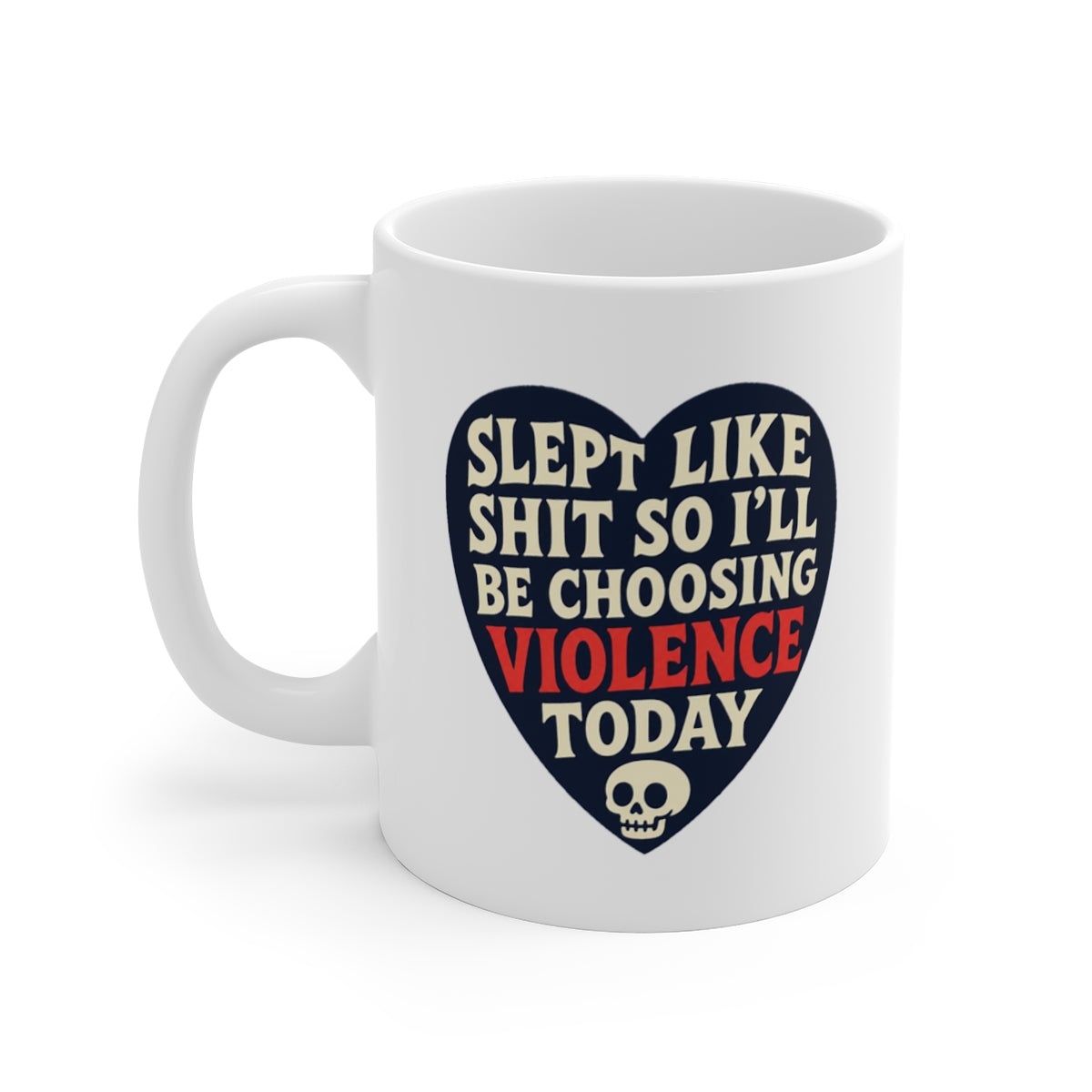 left view of the mug
