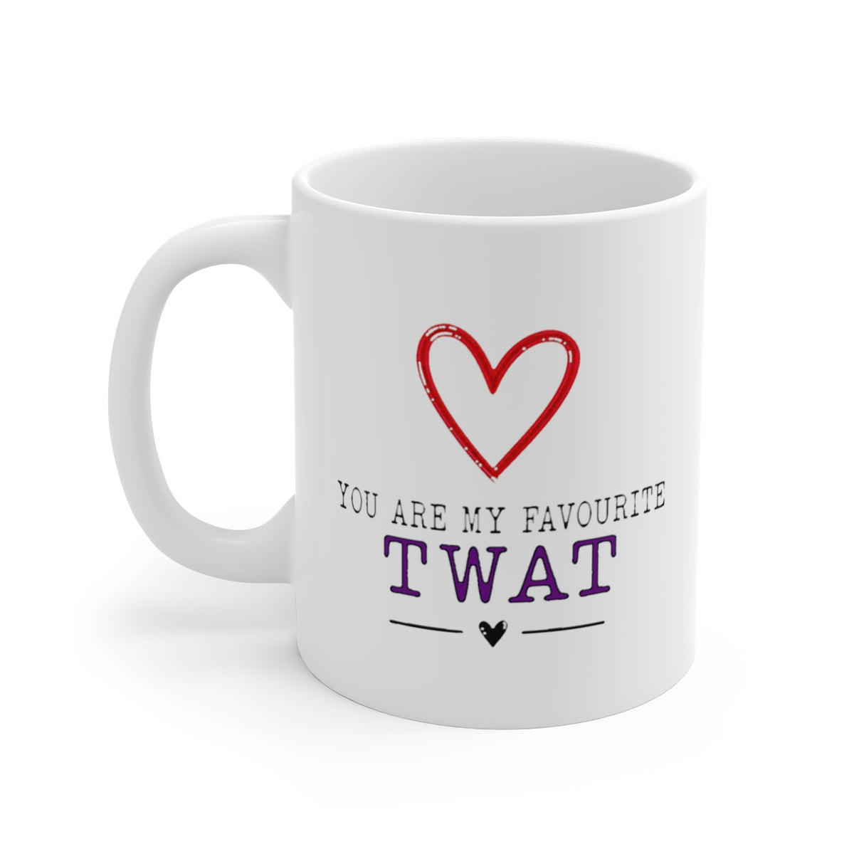 left view of the mug