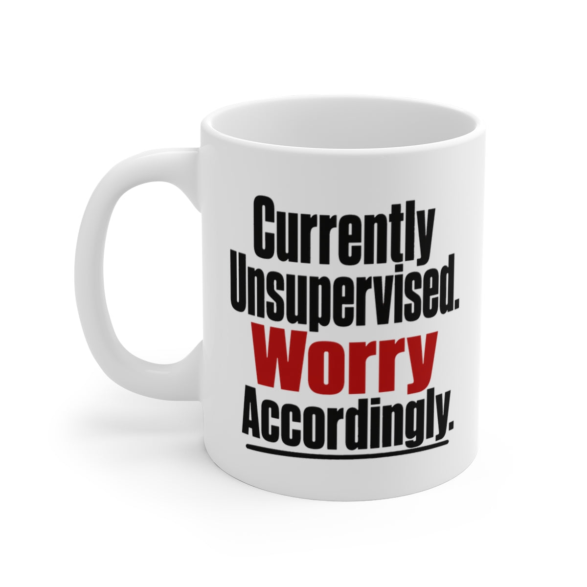 left view of the mug