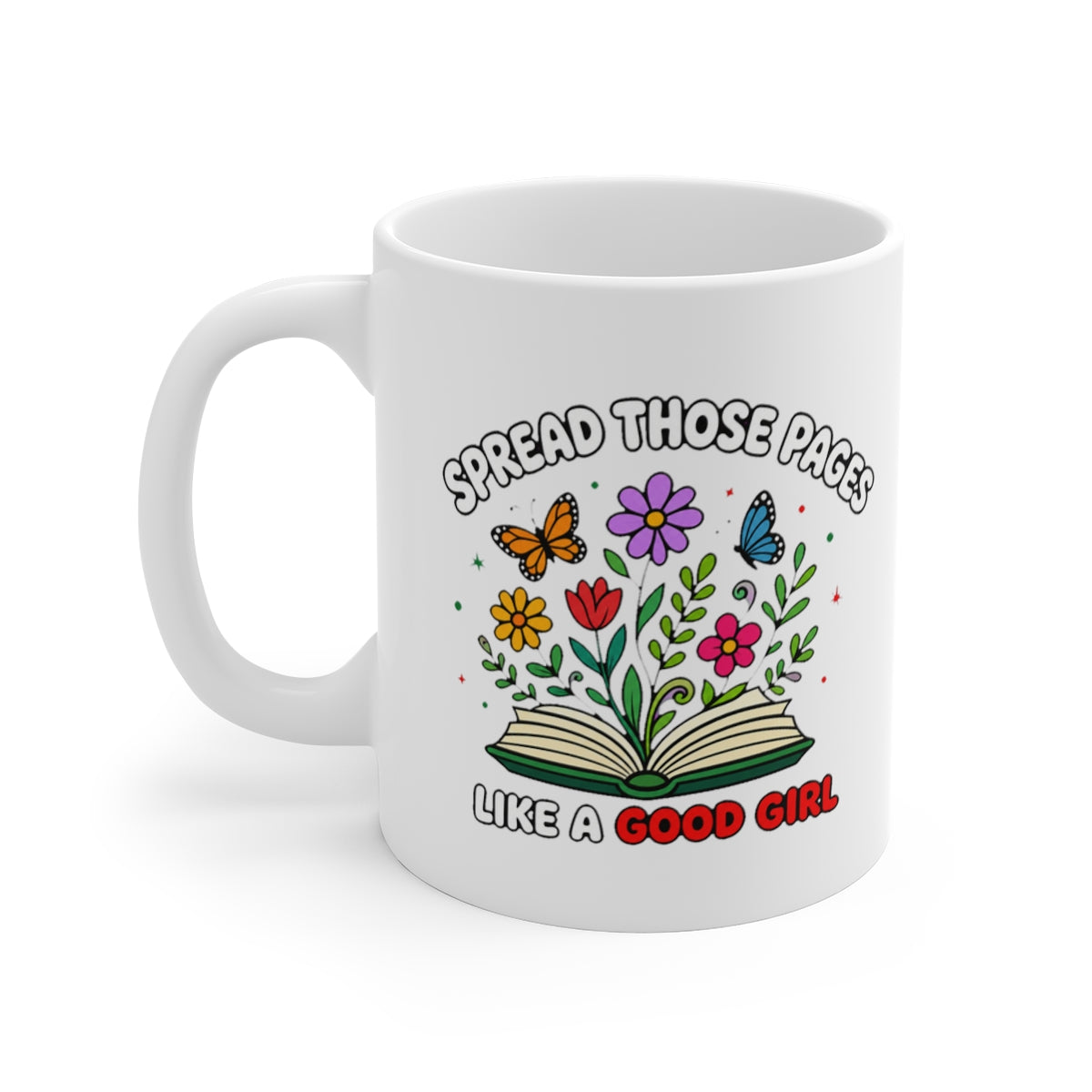 left view of the mug