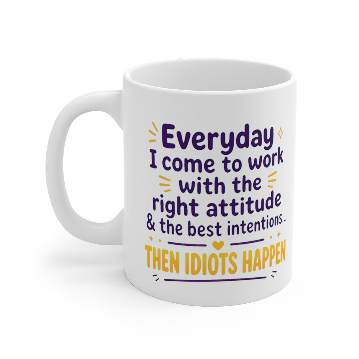 left view of the mug