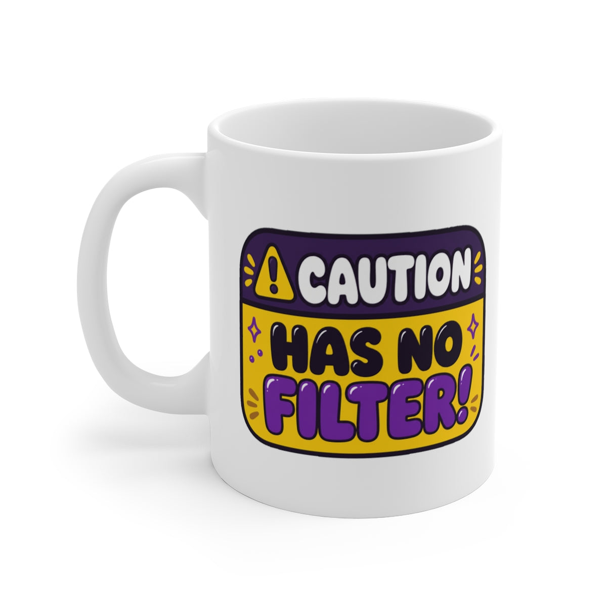 left view of the mug