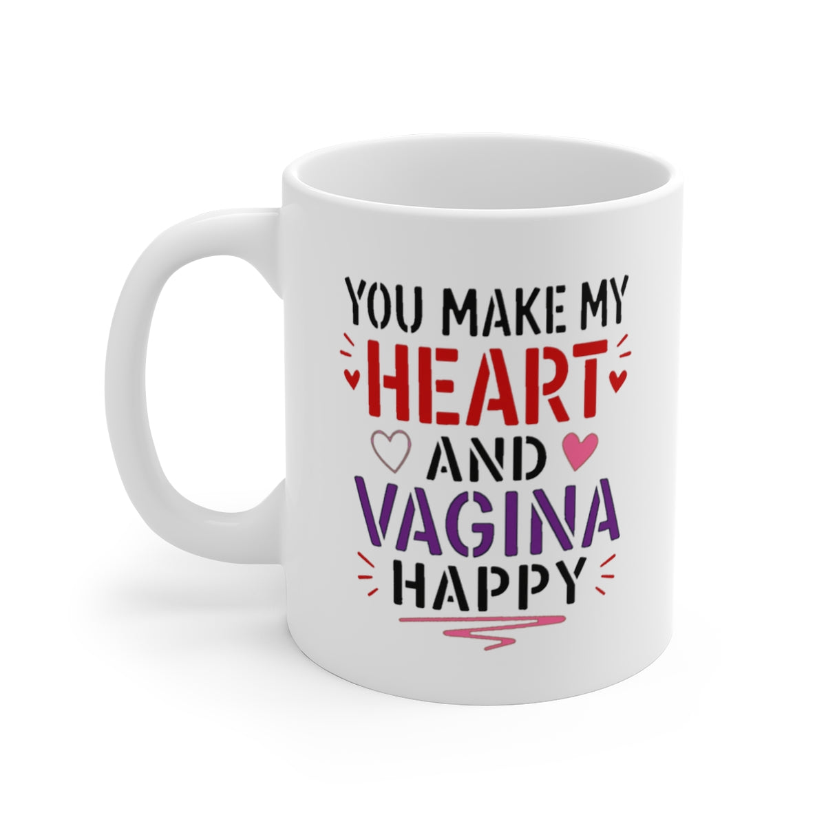 left view of the mug