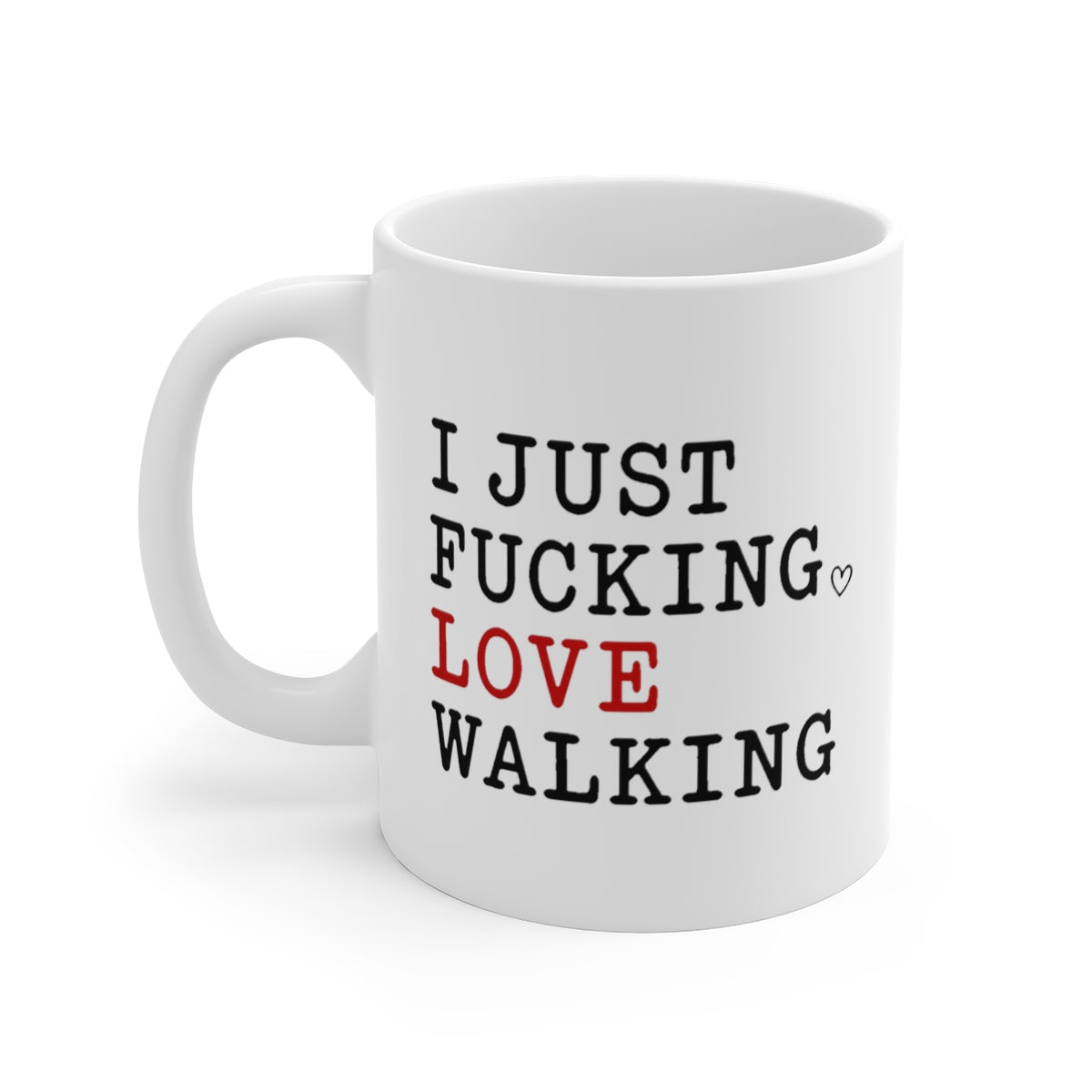 left view of the mug