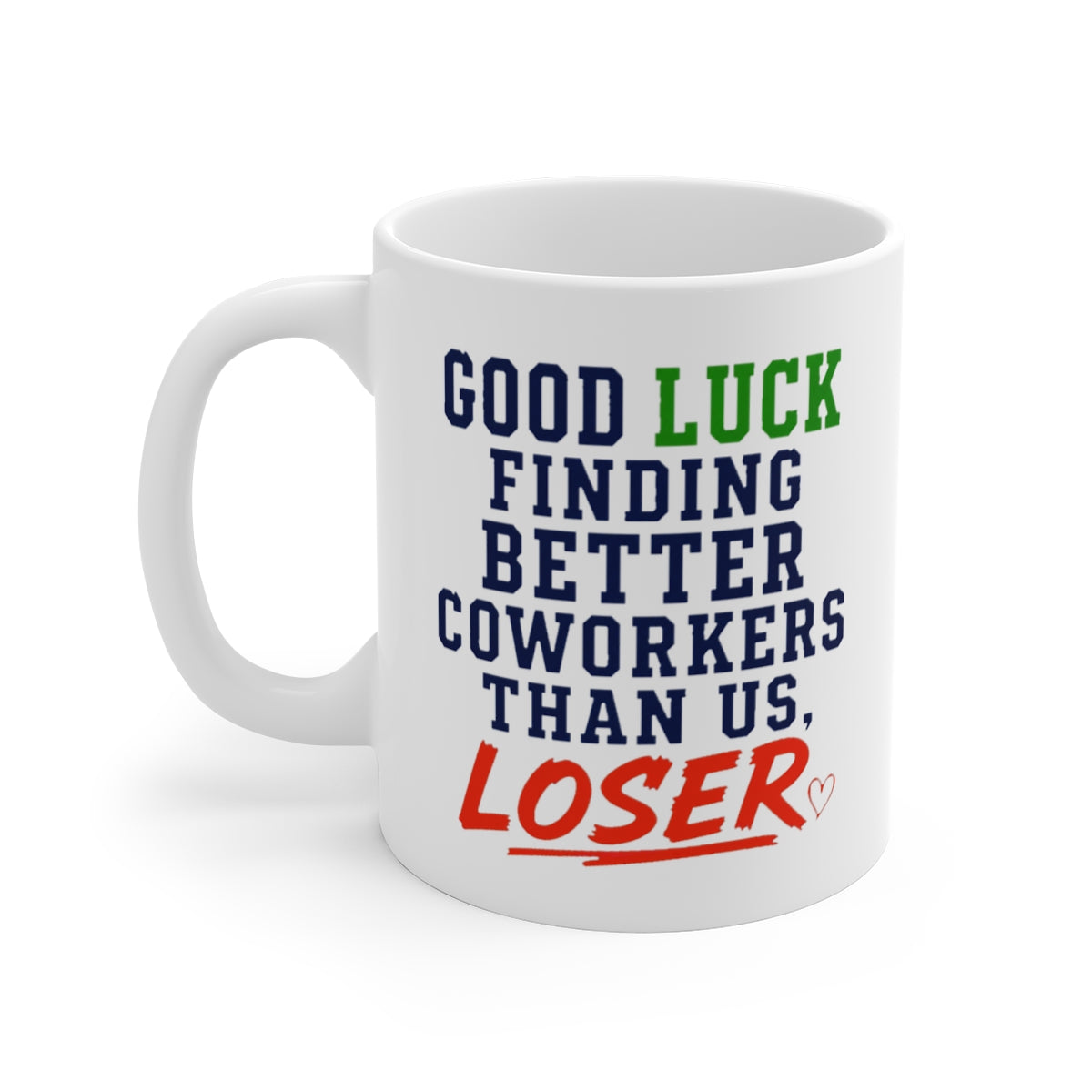 left view of the mug