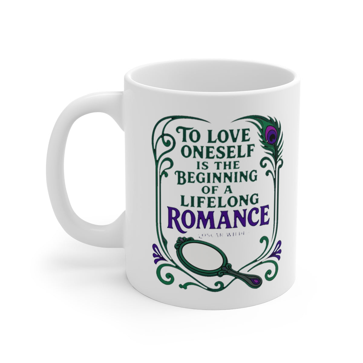 left view of the mug