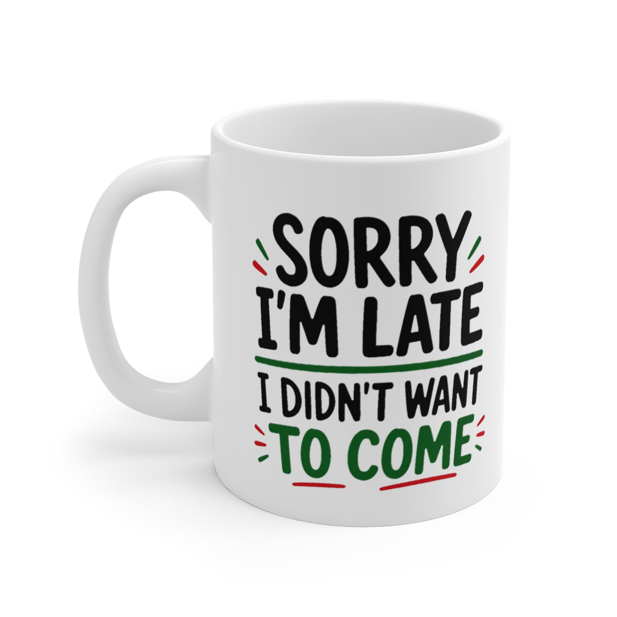 left view of the mug