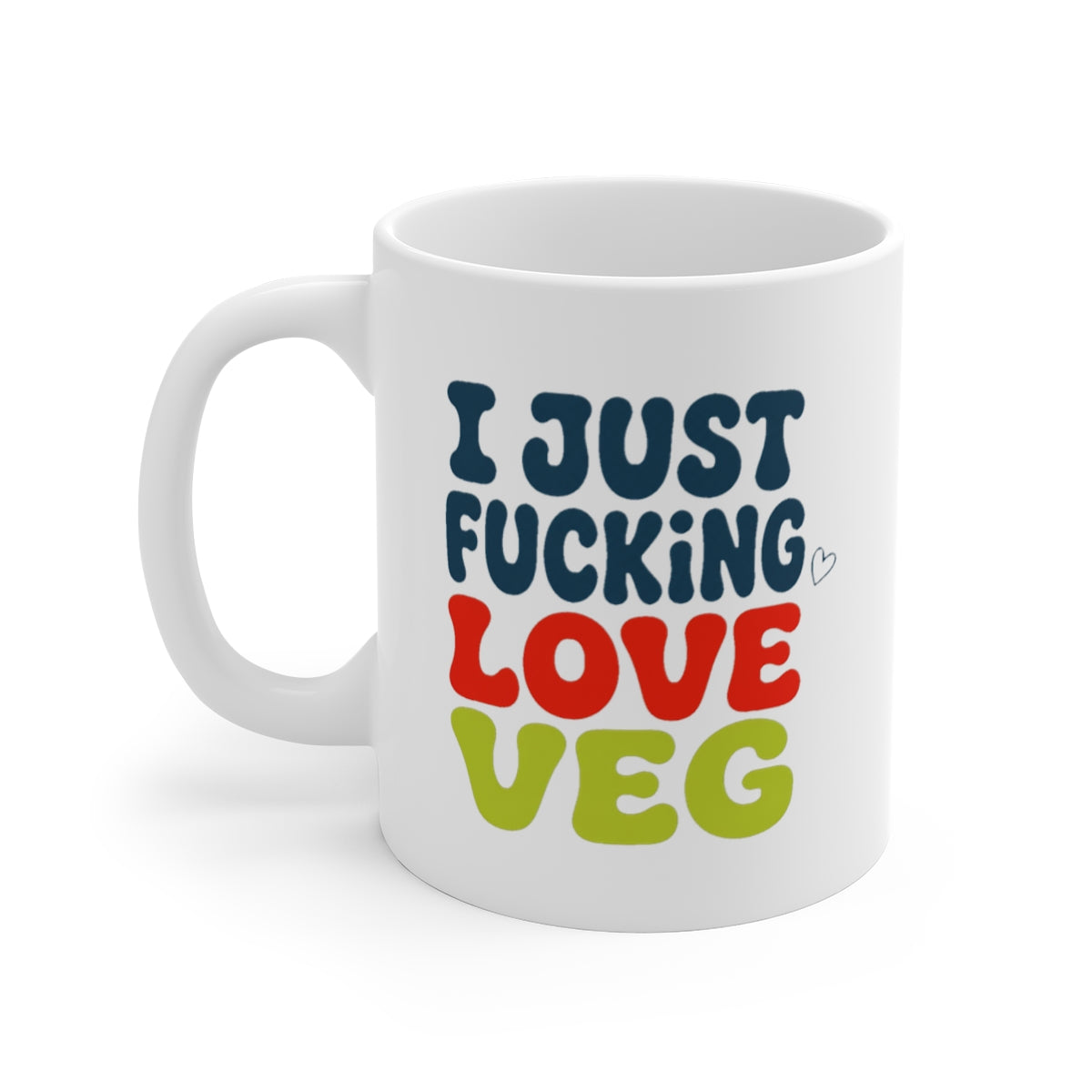left view of the mug