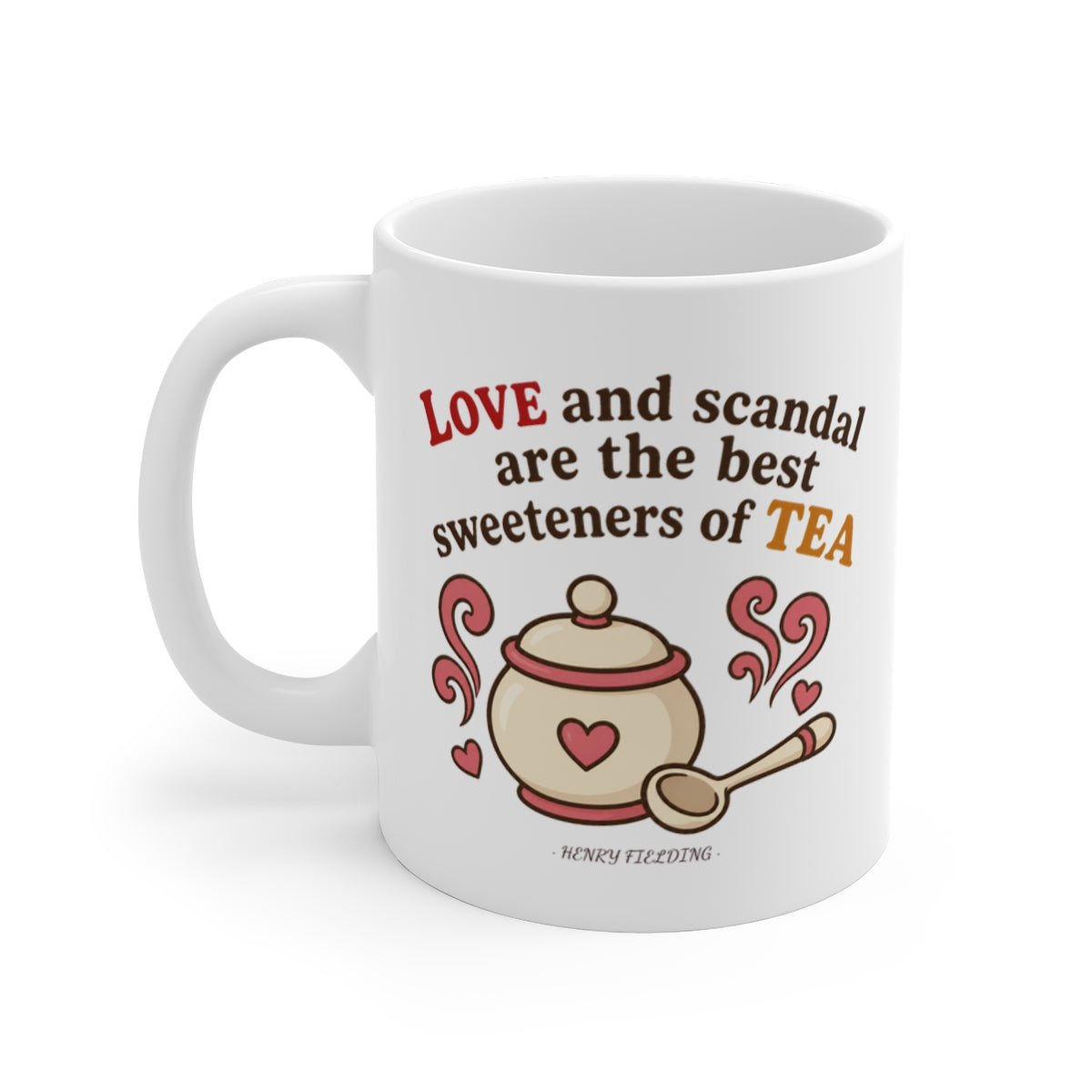 left view of the mug