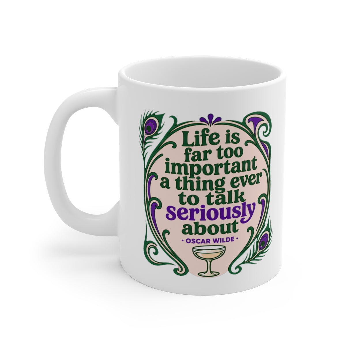 left view of the mug