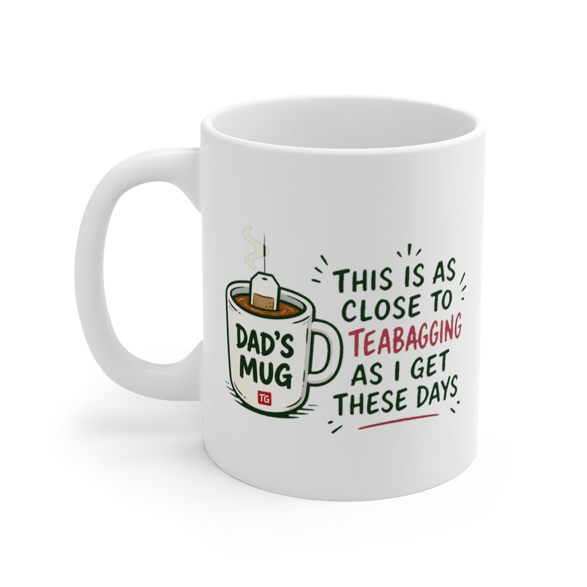 left view of the mug