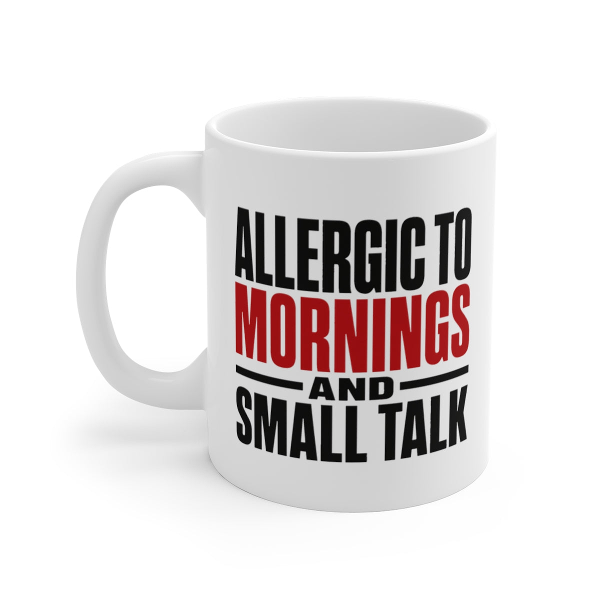 left view of the mug