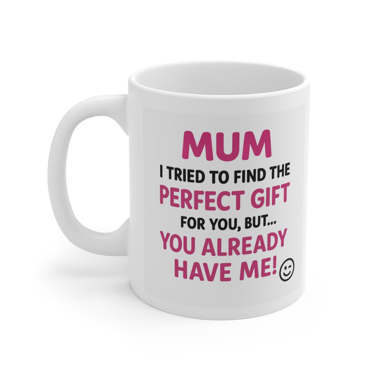 left view of the mug