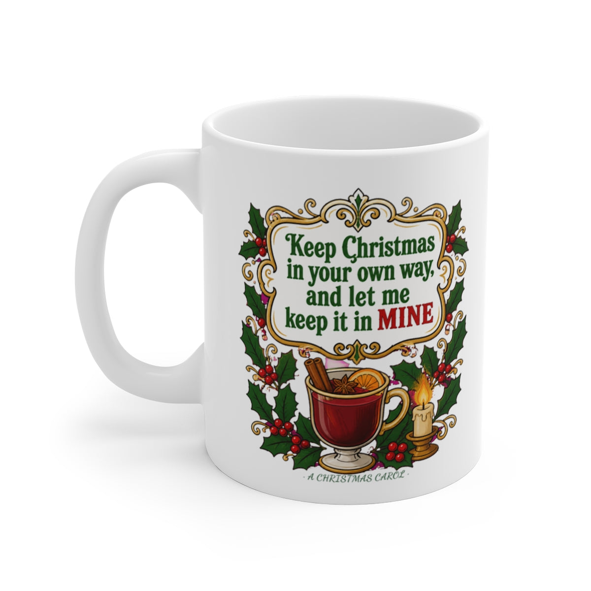 left view of the mug