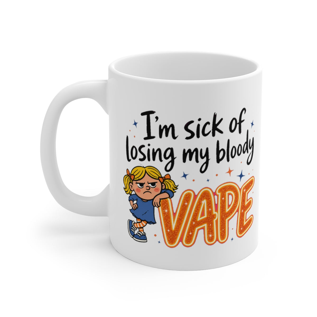 left view of the mug