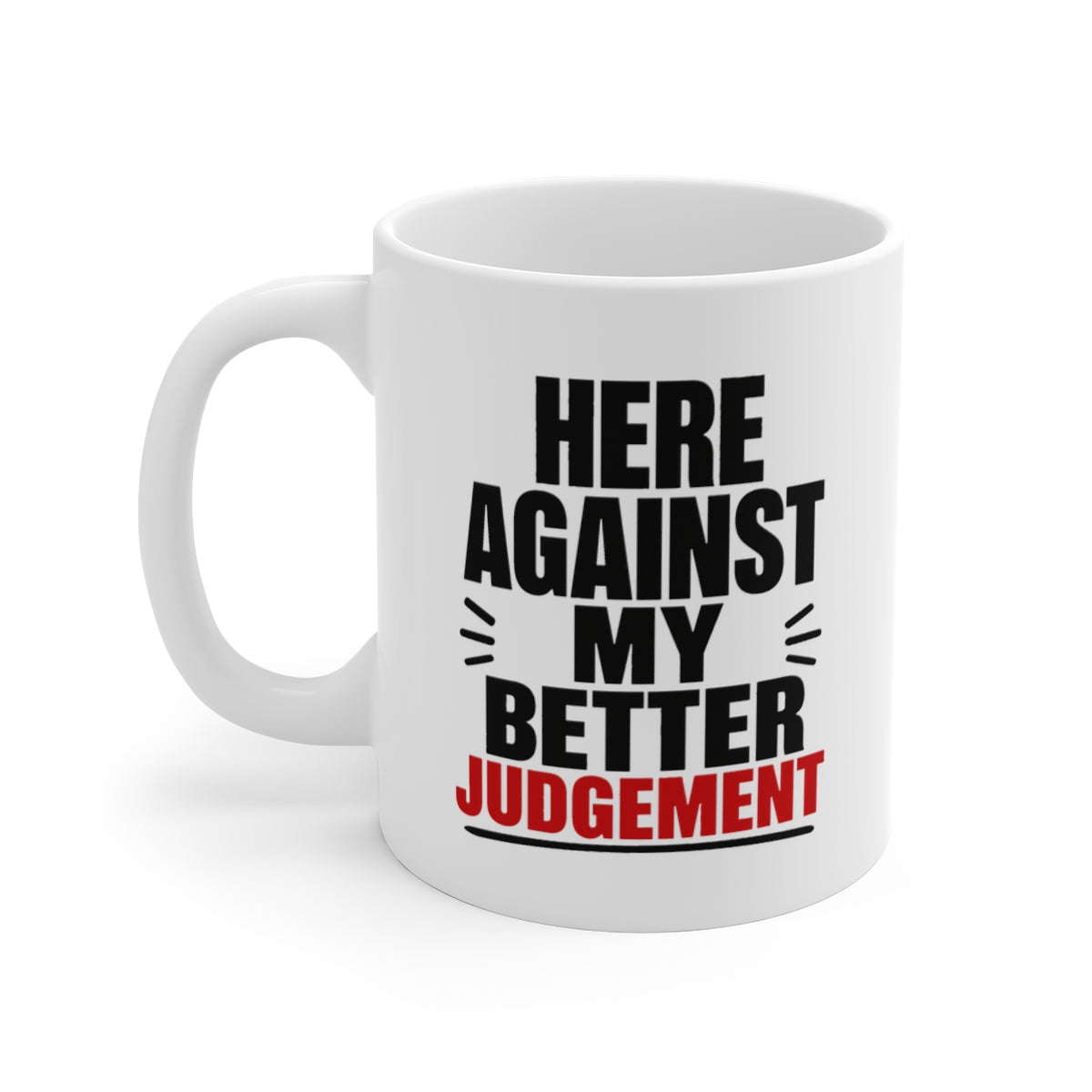left view of the mug