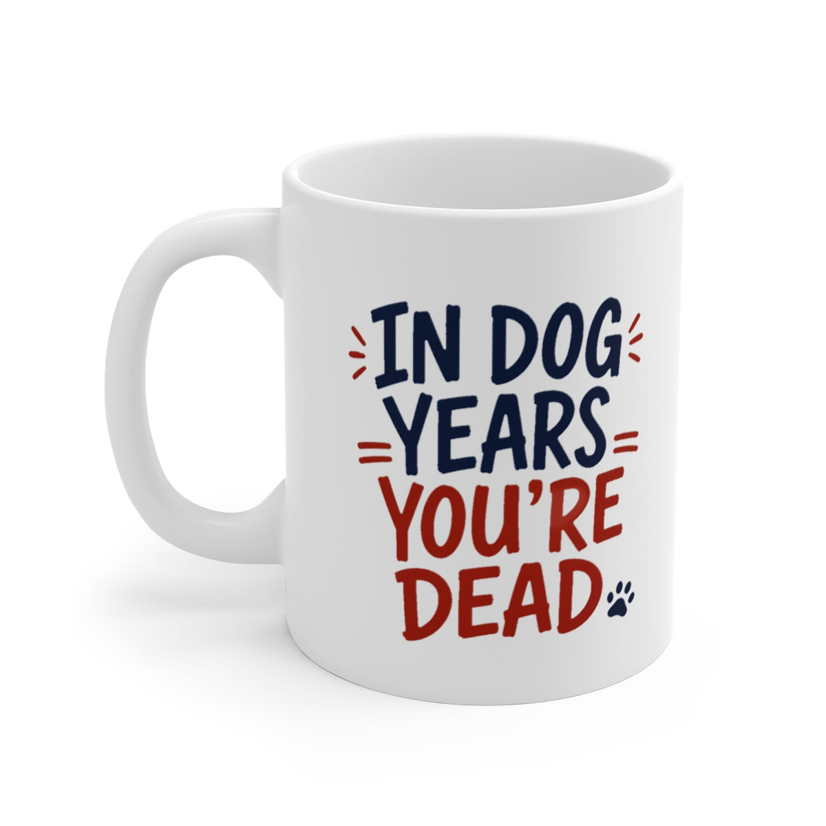 left view of the mug