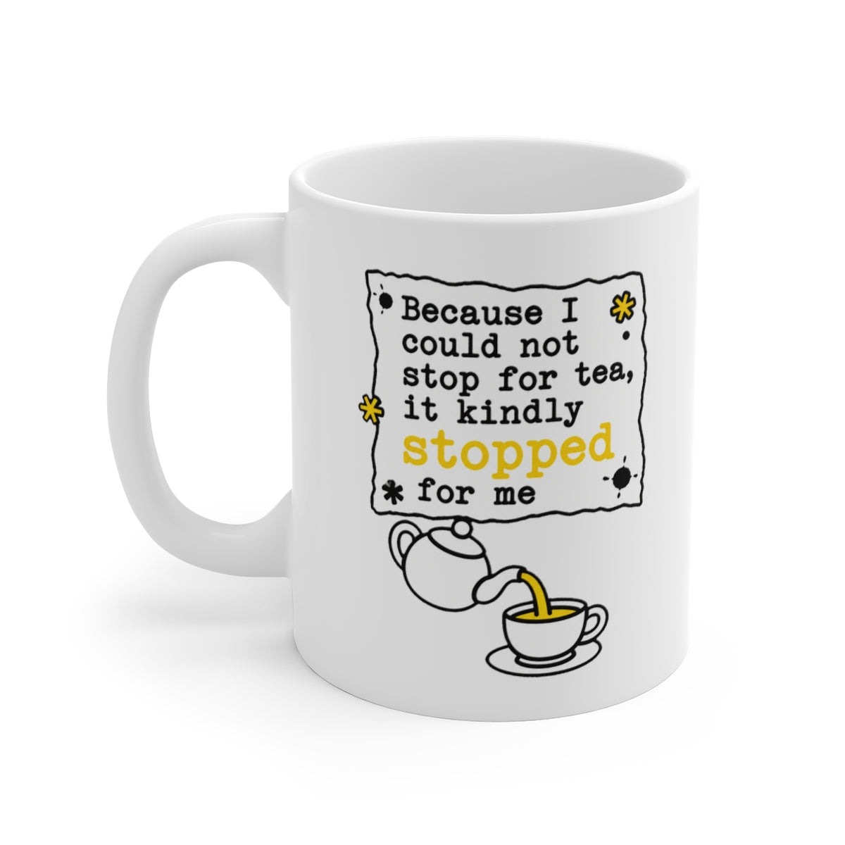 left view of the mug