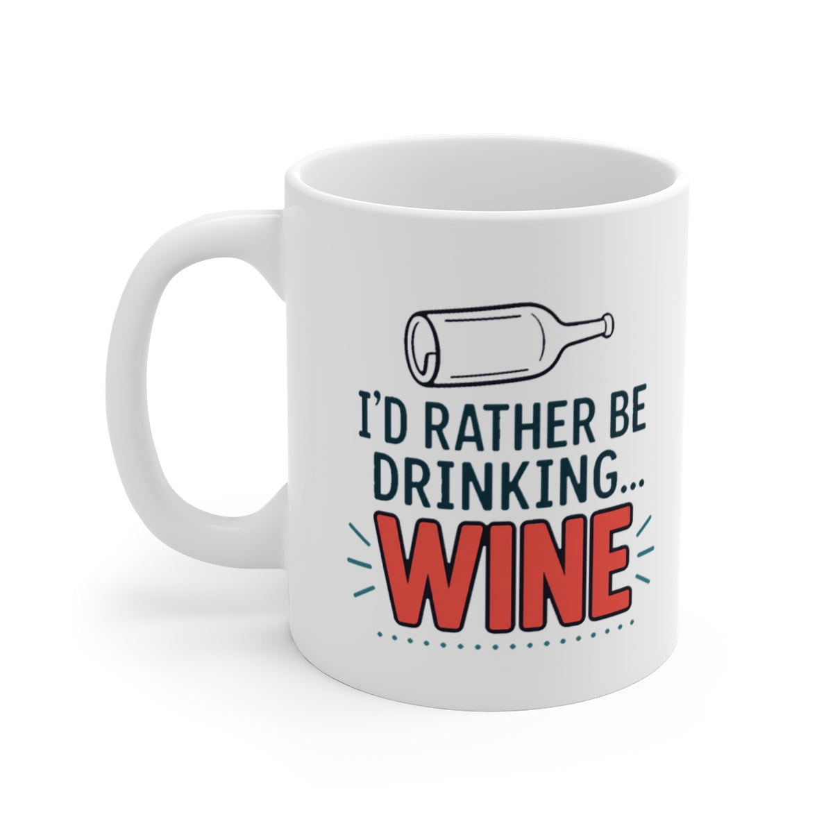 left view of the mug