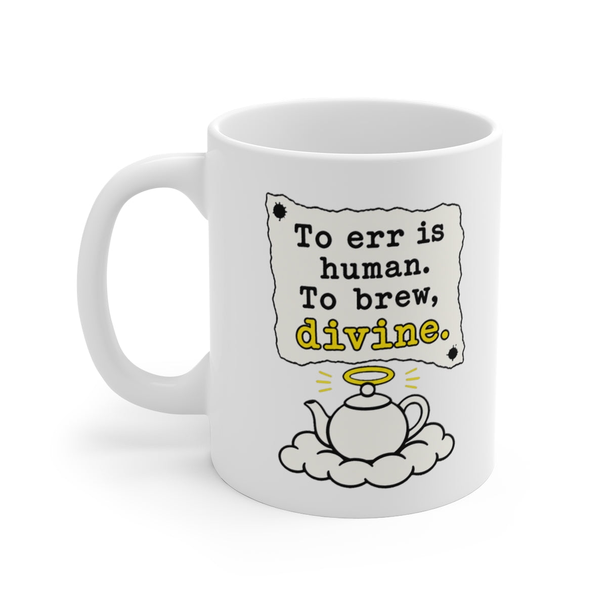 left view of the mug
